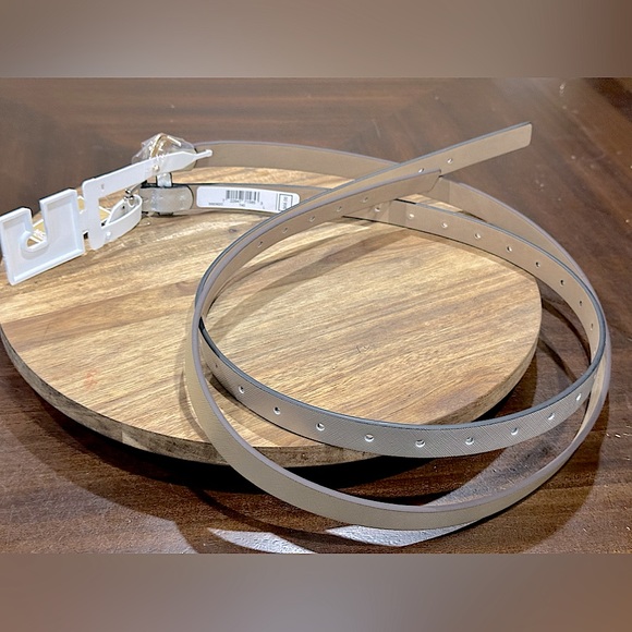 MICHAEL KORS 2 For 1 BELT SET METALLIC SILVER/GOLD MK LOGO - Large - Picture 6 of 11